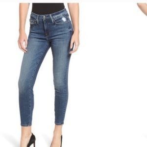 Good American Good Legs Crop High Rise Skinny Jeans Size 24